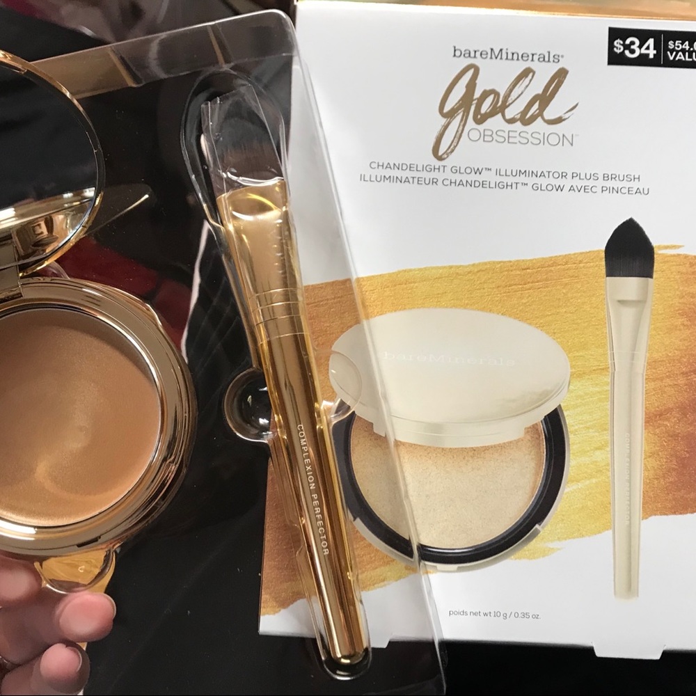 Bare Minerals Gold Obsession Highlighter & Brush